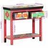 vidaXL Tavolo consolle Multicolore 80 x 35 x 76 cm Legno multistrato