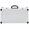 vidaXL Custodia CD per 80 CD in Alluminio ABS Argento