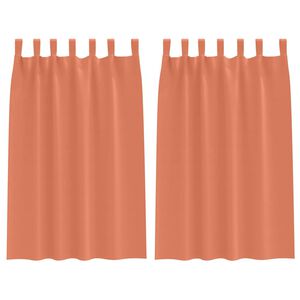 vidaXL Tende Blackout con Anelli 2 pz Terracotta 175 x 140 cm