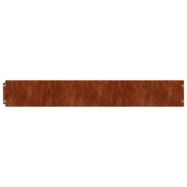 vidaXL Bordure per Prato 50 pz 15x103 cm Flessibili in Acciaio Corten