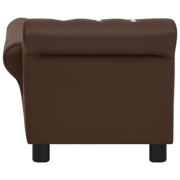 vidaXL Divano per Cani Marrone 83x45x42 cm in Similpelle
