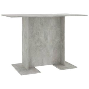 vidaXL Tavolo da Pranzo Grigio Cemento 110x60x75 cm Legno Multistrato