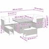 vidaXL Set Divano da Giardino 9 pcs Beige polyrattan