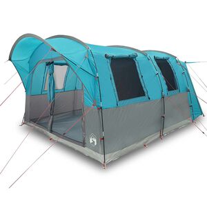 vidaXL Tenda da Campeggio da Auto per 4 Persone Blu Impermeabile