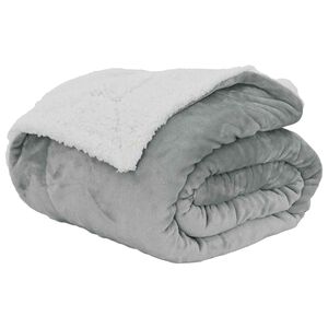 vidaXL Coperta Grigio 150 x 200 cm 1.64 kg Panno