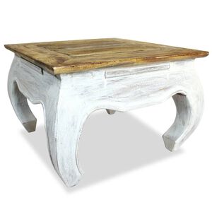 vidaXL Tavolino Laterale in Legno Massello di Mogano 50x50x35 cm