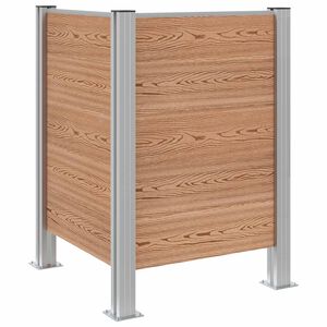 vidaXL Recinzione Contenitore per Rifiuti Marrone 85 x 85 x 115 cm