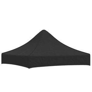 vidaXL Tetto per Tendone per Feste 2x2 m Nero 270 g/m&sup2;