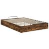 vidaXL Letto ottomano Quercia Affumicata 193 x 120 x 25 cm