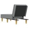 vidaXL Chaise Longue in Tessuto Grigio Chiaro