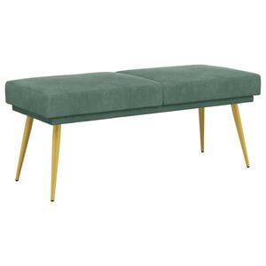 vidaXL Panchina a doppio strato Verde Mare 120 x 45 x 46 cm Velluto