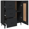 vidaXL Credenza Nera 69,5x34x90 cm in Legno Multistrato