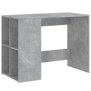 vidaXL Scrivania Grigio Cemento 102x50x75 cm in Legno Multistrato