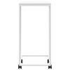vidaXL Tavolino con Ruote Bianco 40x30x63,5cm in Legno Multistrato