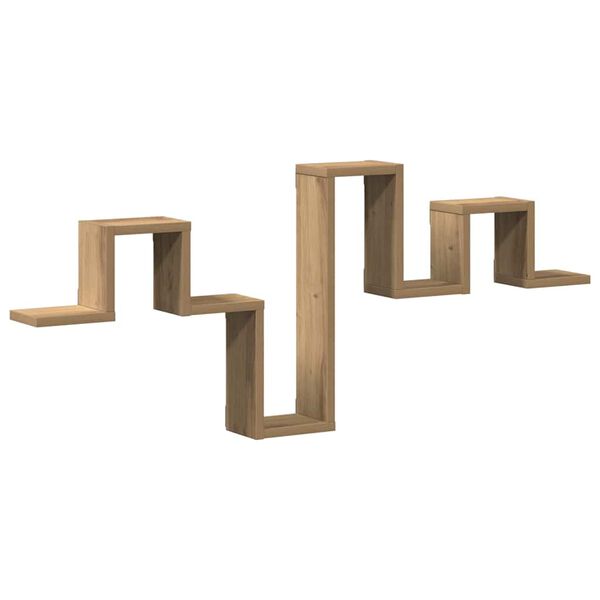 vidaXL Scaffale da parete rovere artigianale 104.5 x 10 x 43 cm
