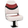 vidaXL Set Sedile da Barca Pieghevole 4 pz con Schienale Alto