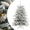 vidaXL Albero di Natale Artificiale con Rami Pieghevoli Bianco 150 cm