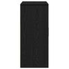 vidaXL Credenza Rovere Nero 60 x 31 x 70 cm Legno multistrato
