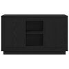 vidaXL Credenza Rovere Nero 102 x 35 x 60 cm Legno multistrato