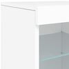 vidaXL Credenza con Luci LED Bianca 41x37x67 cm
