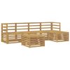 vidaXL Set di divani da esterno 6 pcs Bianco Legno di Acacia Massello