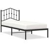 vidaXL Giroletto con Testiera in Metallo Nero 90x200 cm