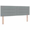 vidaXL Letto a molle con materasso Grigio chiaro 160 x 200 cm Tessuto