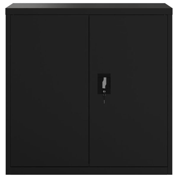 vidaXL Armadio Classificatore Nero 90x40x90 cm in Acciaio