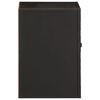 vidaXL Mobile da Bagno a Parete Nero 38x33x48 cm Legno Massello Mango