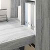 vidaXL Scrivania Grigio Sonoma 122 x 67 x 145 cm Legno multistrato
