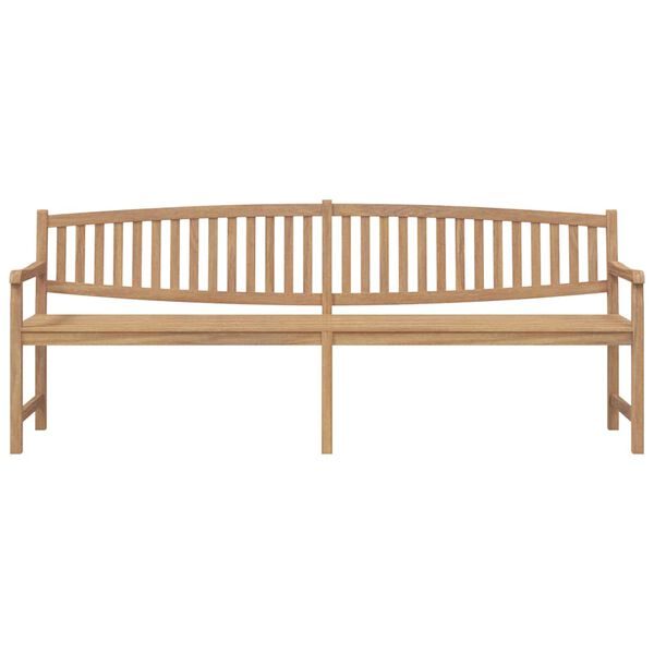 vidaXL Panca da Giardino 228x59,5x90 cm in Legno Massello di Teak