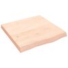 vidaXL Ripiano a Parete 60x60x(2-6) cm Massello Rovere Non Trattato