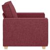 vidaXL Poltrona Divano Rosso Vino 100x78x84 cm Tessuto