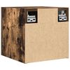 vidaXL Armadietti TV Montati a Parete 4pz Rovere Fumo 30,5x30x30 cm