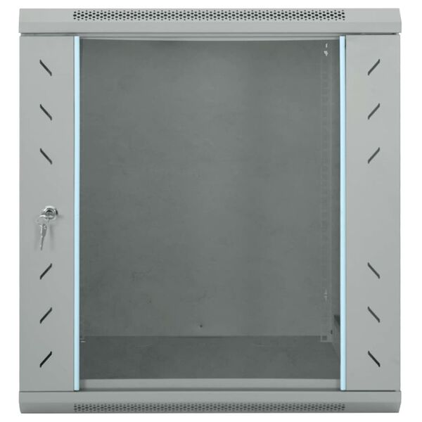 vidaXL Armadietto di rete Grigio 60 x 60 x 65 cm Acciaio