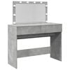 vidaXL Toeletta con LED Grigio Cemento 100x40x120 cm
