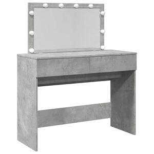 vidaXL Toeletta con LED Grigio Cemento 100x40x120 cm