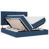 vidaXL Letto con Contenitore Blu 180 x 200 cm Pelle Sintetica