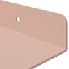 vidaXL Mensola sospesa 4 pcs Rosa 40 x 18 x 2,5 cm Acciaio