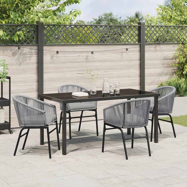 vidaXL Set da Pranzo per Giardino 5 pcs Antracite