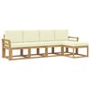 vidaXL Set di divani da esterno 5 pcs Legno di Acacia Massello