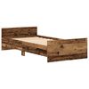 vidaXL Giroletto senza Materasso Legno Antico 75x190 cm in Truciolato
