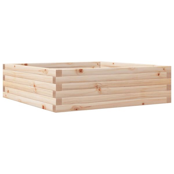 vidaXL Fioriera da Giardino 80x80x23 cm in Legno Massello di Pino