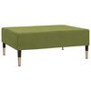 vidaXL Divano Letto a 2 Posti con Poggiapiedi Verde Chiaro in Velluto