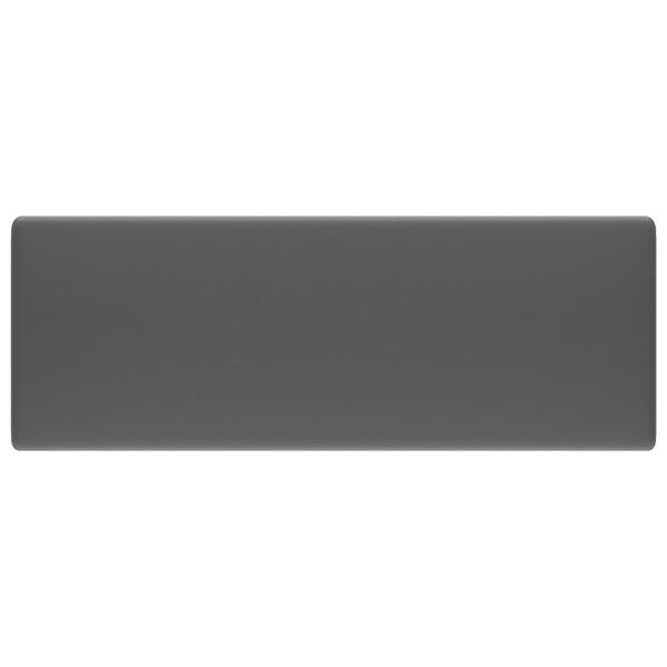 vidaXL Lavabo con Troppopieno Quadrato Grigio Opaco 41x41 cm Ceramica