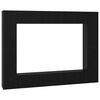 vidaXL Set mobile TV 10 pz Rovere Nero Legno ingegnerizzato