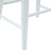 vidaXL Sedie da pranzo 2 pcs Bianco 46 x 37 x 63 cm