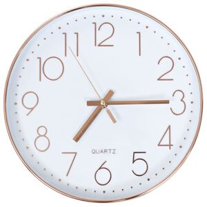 vidaXL Orologio da Parete 30 cm Oro Rosa