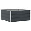 vidaXL Fioriera Antracite 100 x 100 x 45 cm Acciaio