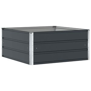 vidaXL Fioriera Antracite 100 x 100 x 45 cm Acciaio